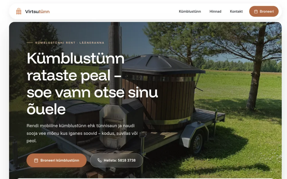 Virtsutünn – kümblustünni rendi koduleht